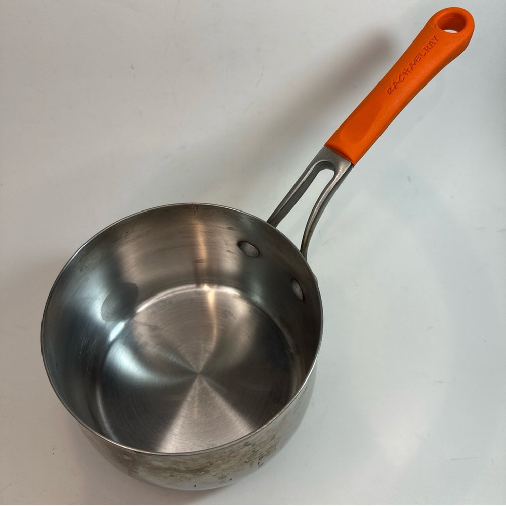 Rachael Ray Pan Stainless Steel Orange 1  1/2 Quart Sauce Pan **No Lid**